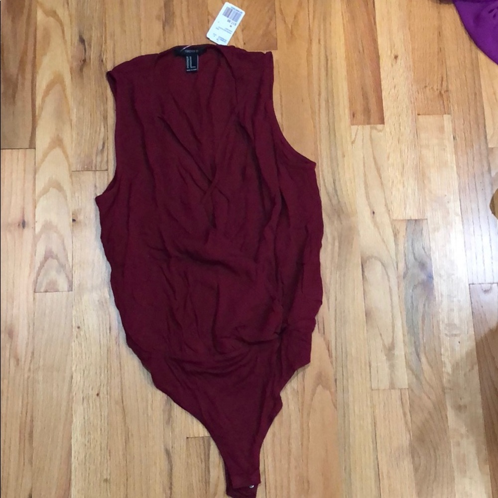 Maroon bodysuit